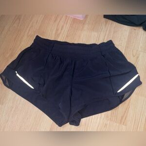 Black Lululemon shorts size M perfect condition